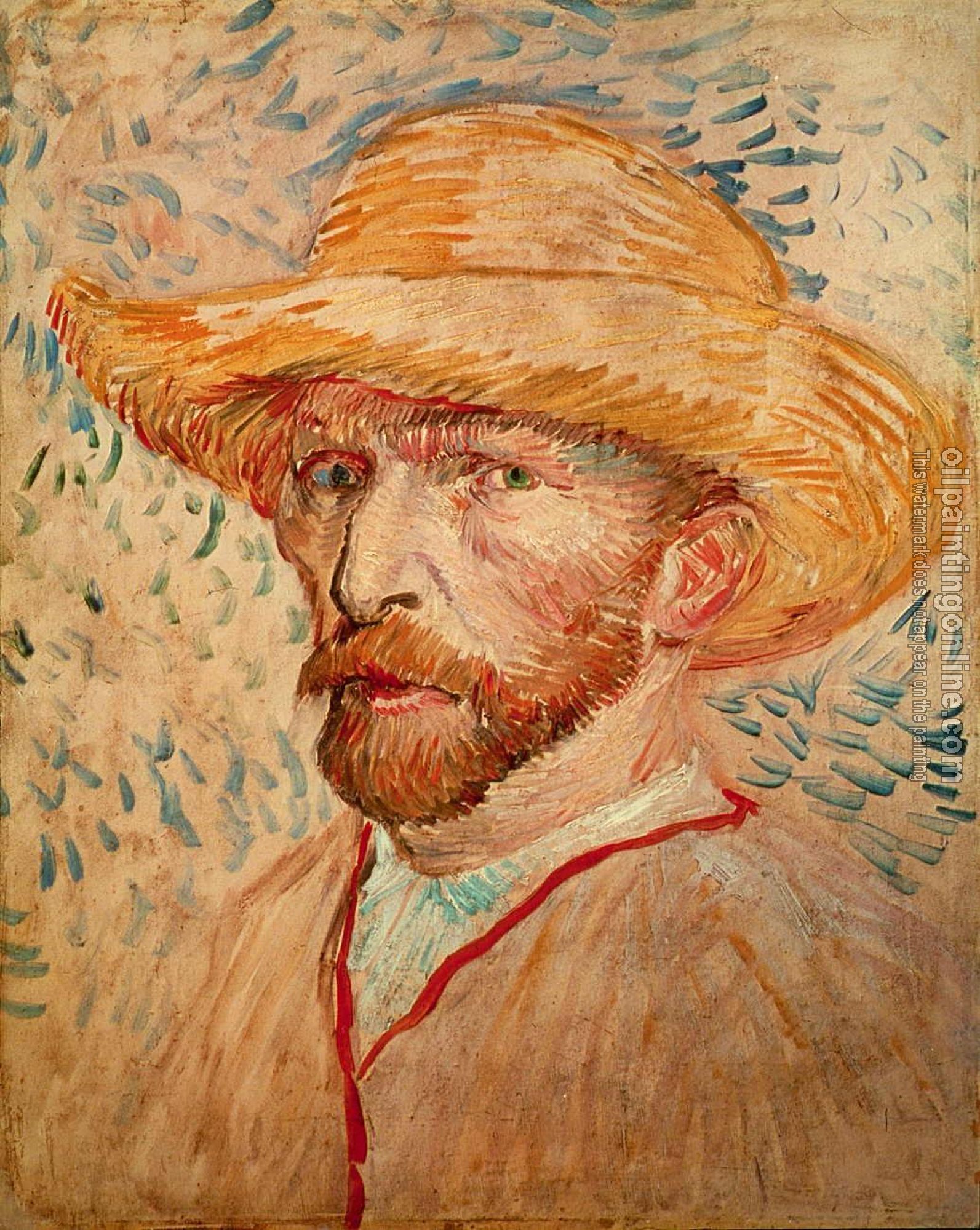 Gogh, Vincent van - Self Portrait with Straw Hat